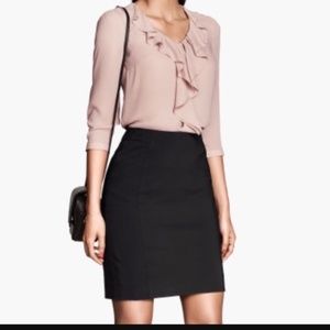 H&M Black Pencil Skirt